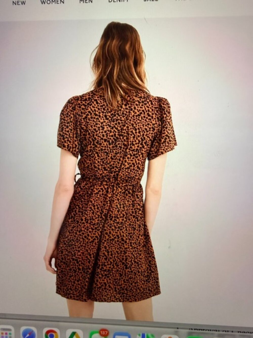 Madewell Flutter sleeve wrap mini dress / med/ - Picture 3 of 7